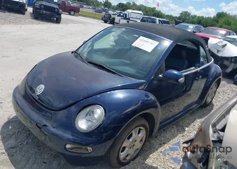 2003 Volkswagen New Beetle Gls из США, поврежденный, VIN 3VWCK21Y13M303732